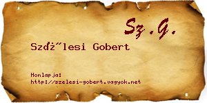 Szélesi Gobert névjegykártya